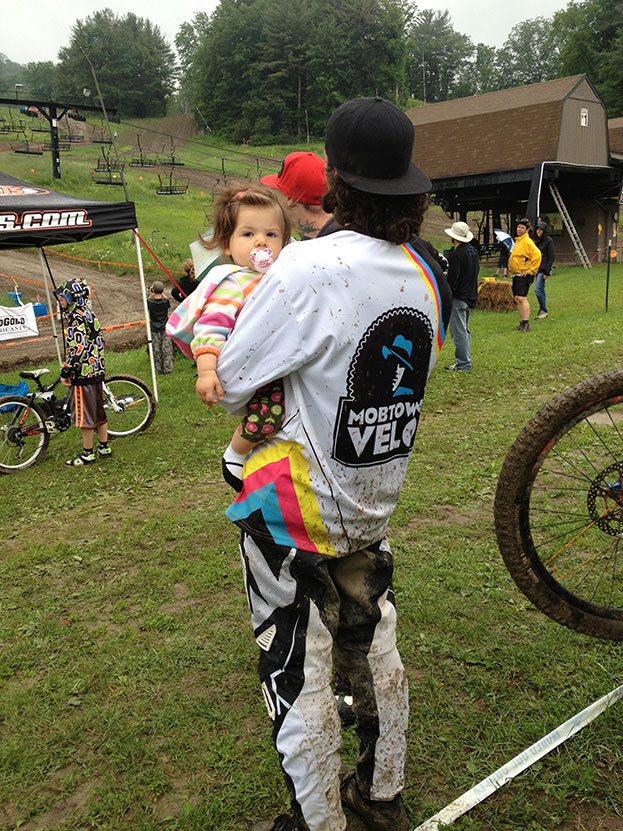 Joe and Zoe on Father's Day.