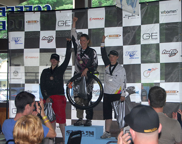 Amy Leishear, Cat 1 Woman's 2nd Place.