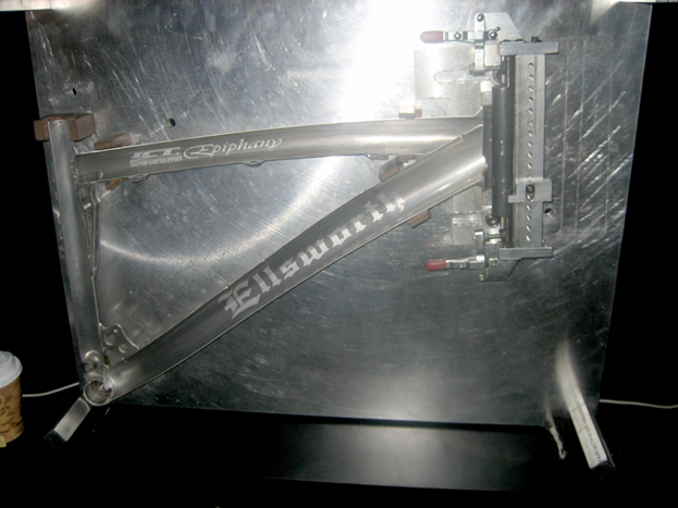 Cut-a-way of an Epiphany frame. They even ettched the lettering on the inside.