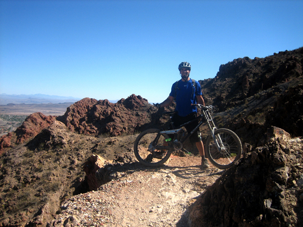 Me at the top of one of the down hill trails. That's an Ellsworth Rogue.