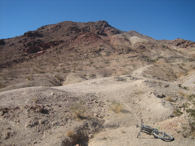 Alone in the desert with nothin' but my bike....