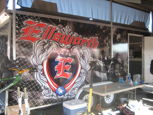 Ellsworth trailer. This is a new wrap for them. It looked great.