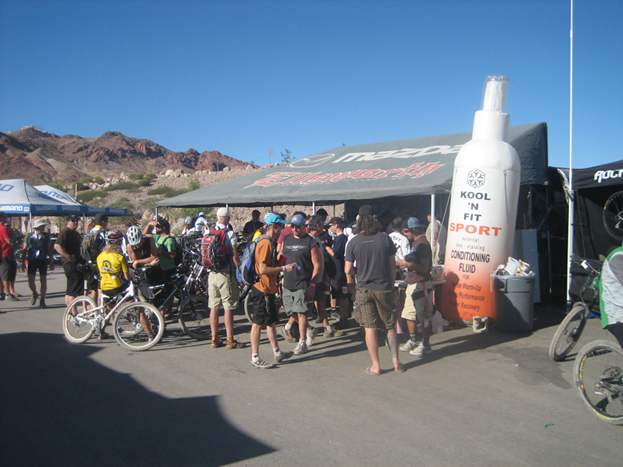 Distance shot of the Ellsworth tent. They had a good spot up front.