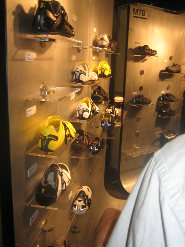 Mavic Booth - Shoe Display