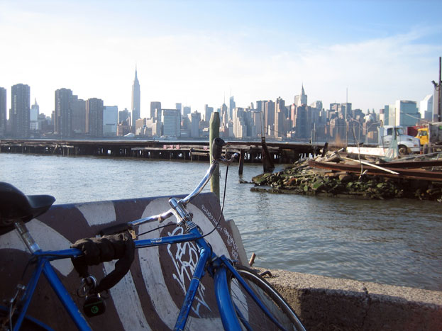 pier View of Manhattan from Brooklyn.