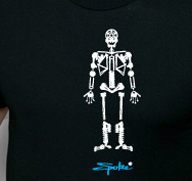 Skeleton Bike Parts - MTB T-Shirt